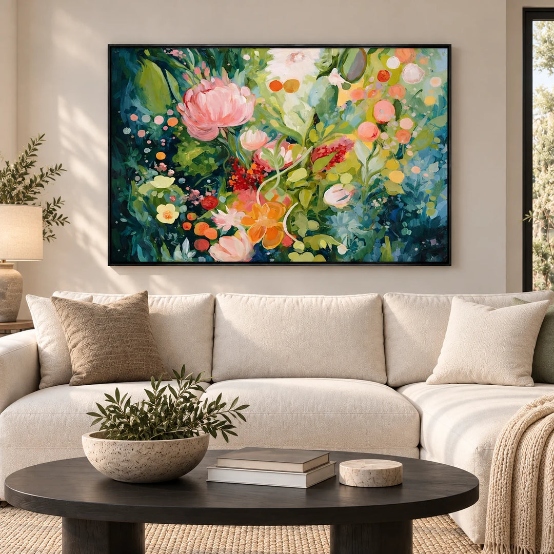 AA2314 black frame in a styled home interior, approved medium scene