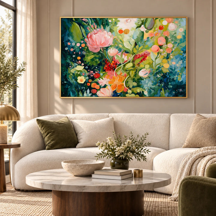 AA2314 gold frame in a styled home interior, approved medium scene