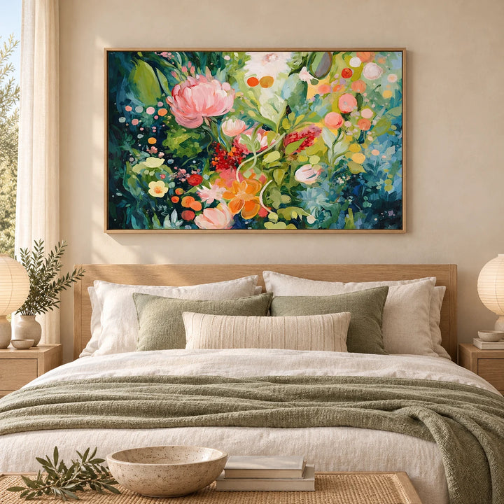 AA2314 wood frame in a styled home interior, approved medium scene
