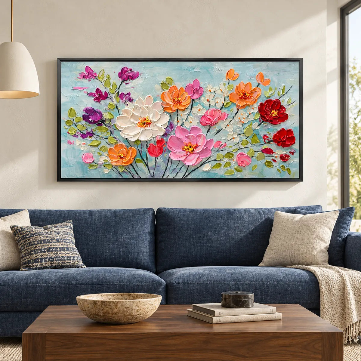 Spring Harmony Floral Painting AA#2315 — Existing room preview room preview