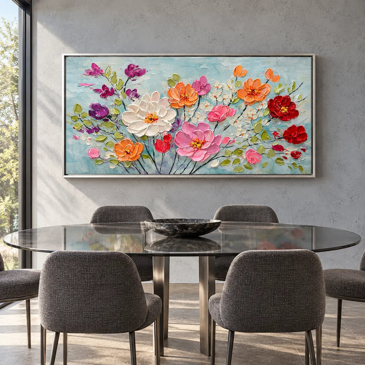 AA2315 silver frame in a distinct closer medium home interior