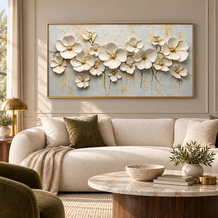AA2316 gold frame in a styled home interior, approved medium scene