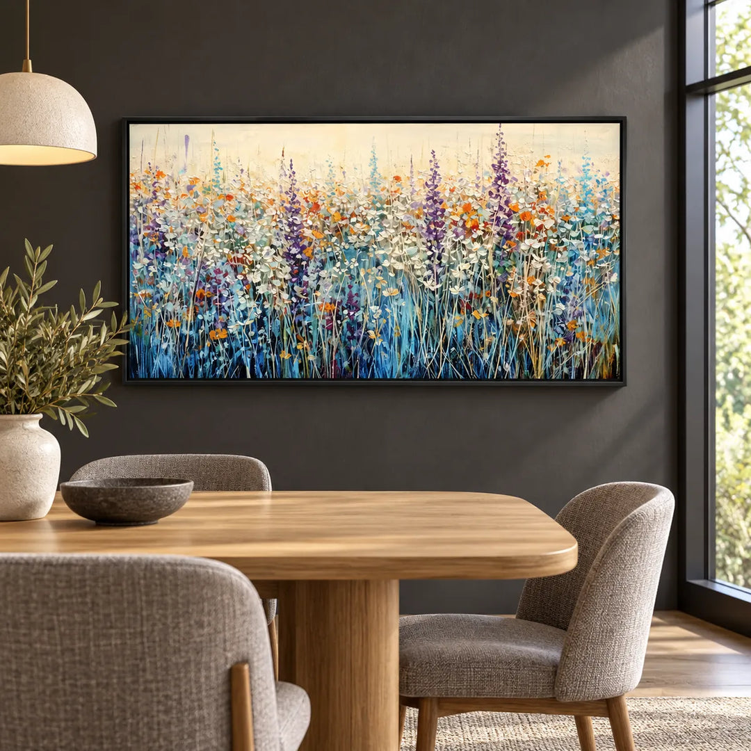 AA2317 black frame in a distinct closer medium home interior