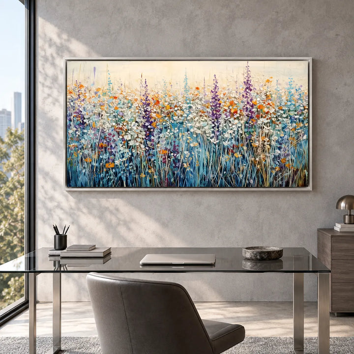 AA2317 silver frame in a distinct closer medium home interior