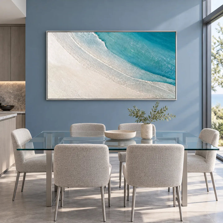 AA2320 silver frame in a distinct closer medium home interior