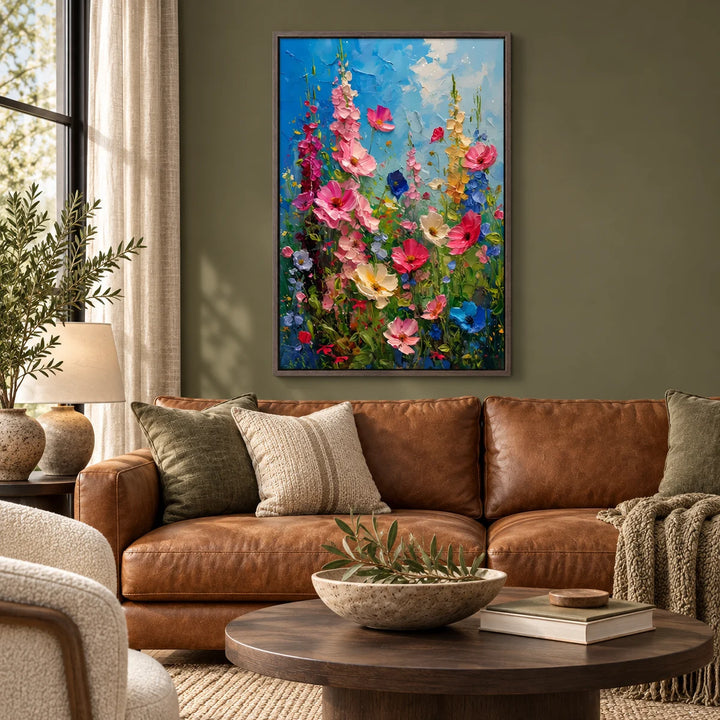 AA2321 dark-wood frame in a styled home interior, approved medium scene