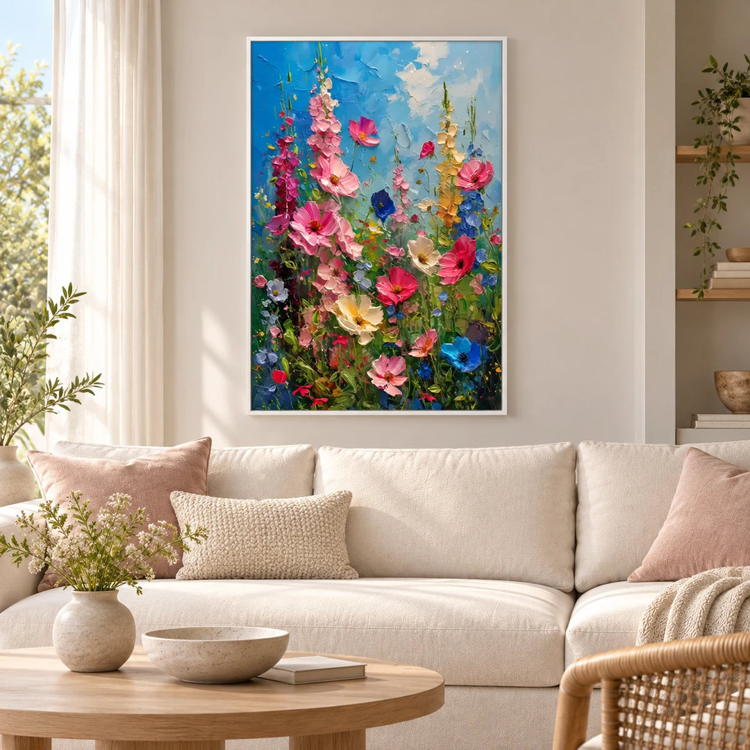 AA2321 white frame in a styled home interior, approved medium scene