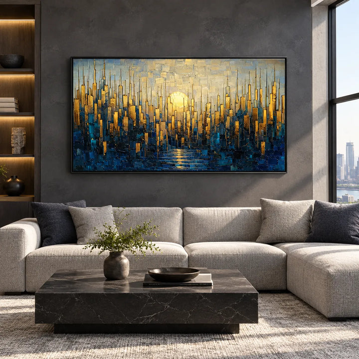 AA2322 black frame in a distinct closer medium home interior