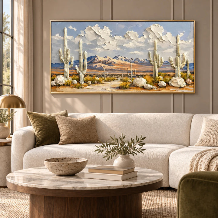 AA2323 gold frame in a styled home interior, approved medium scene