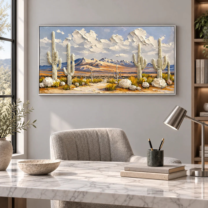 AA2323 silver frame in a styled home interior, approved medium scene