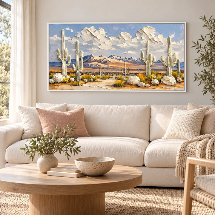 AA2323 white frame in a styled home interior, approved medium scene