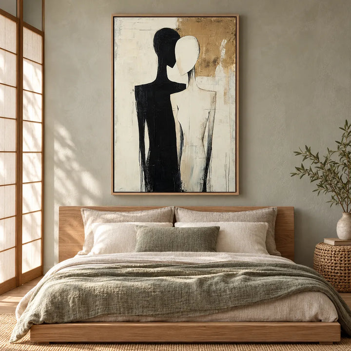 AA2324 wood frame in a distinct closer medium home interior