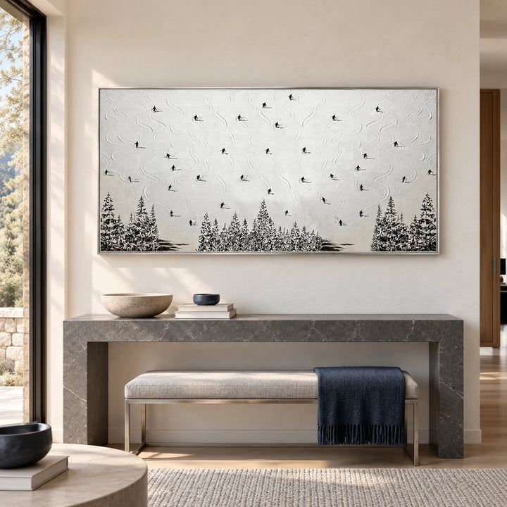 AA2504 silver frame in a styled home interior, approved medium scene