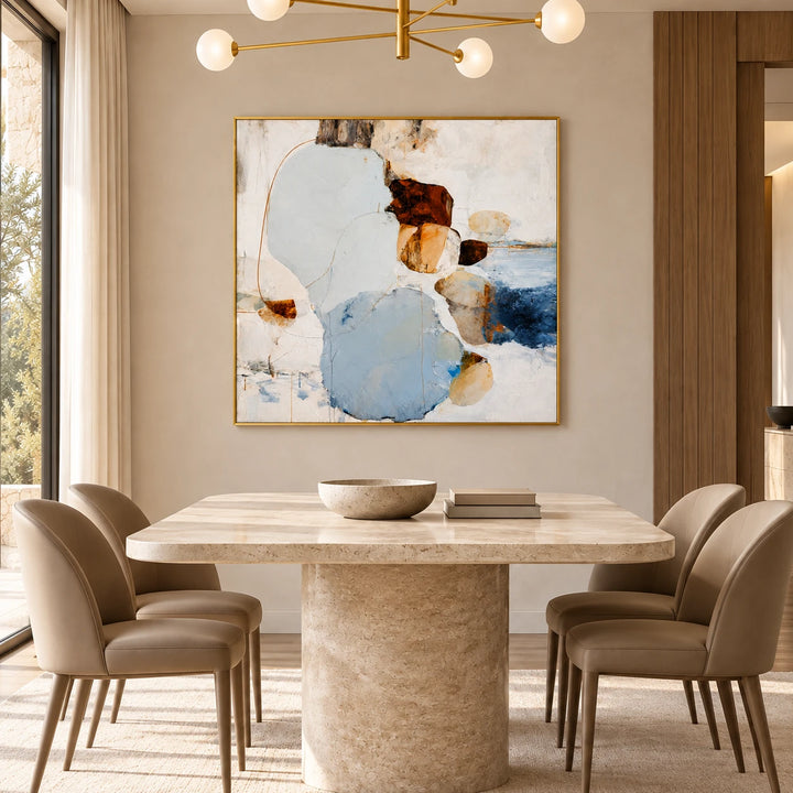 AA3002 gold frame in a closer medium home interior scene