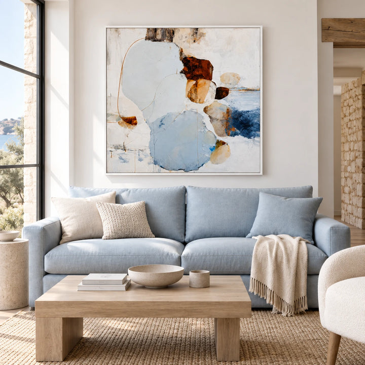 AA3002 white frame in a closer medium home interior scene