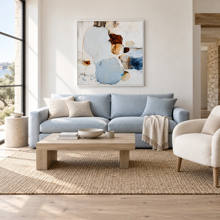 AA3002 white frame in a complete home interior scene