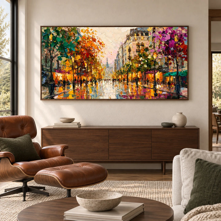 AA3006 dark-wood frame in approved medium home interior