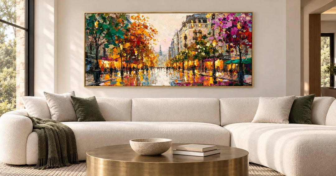 AA3006 gold frame in approved medium home interior