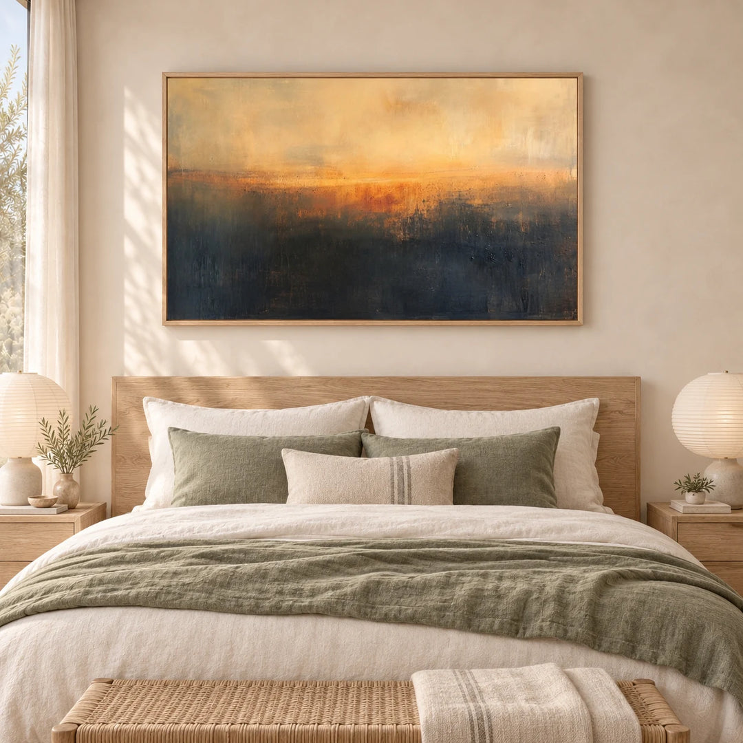 AA3010 wood frame in a styled home interior, approved medium scene