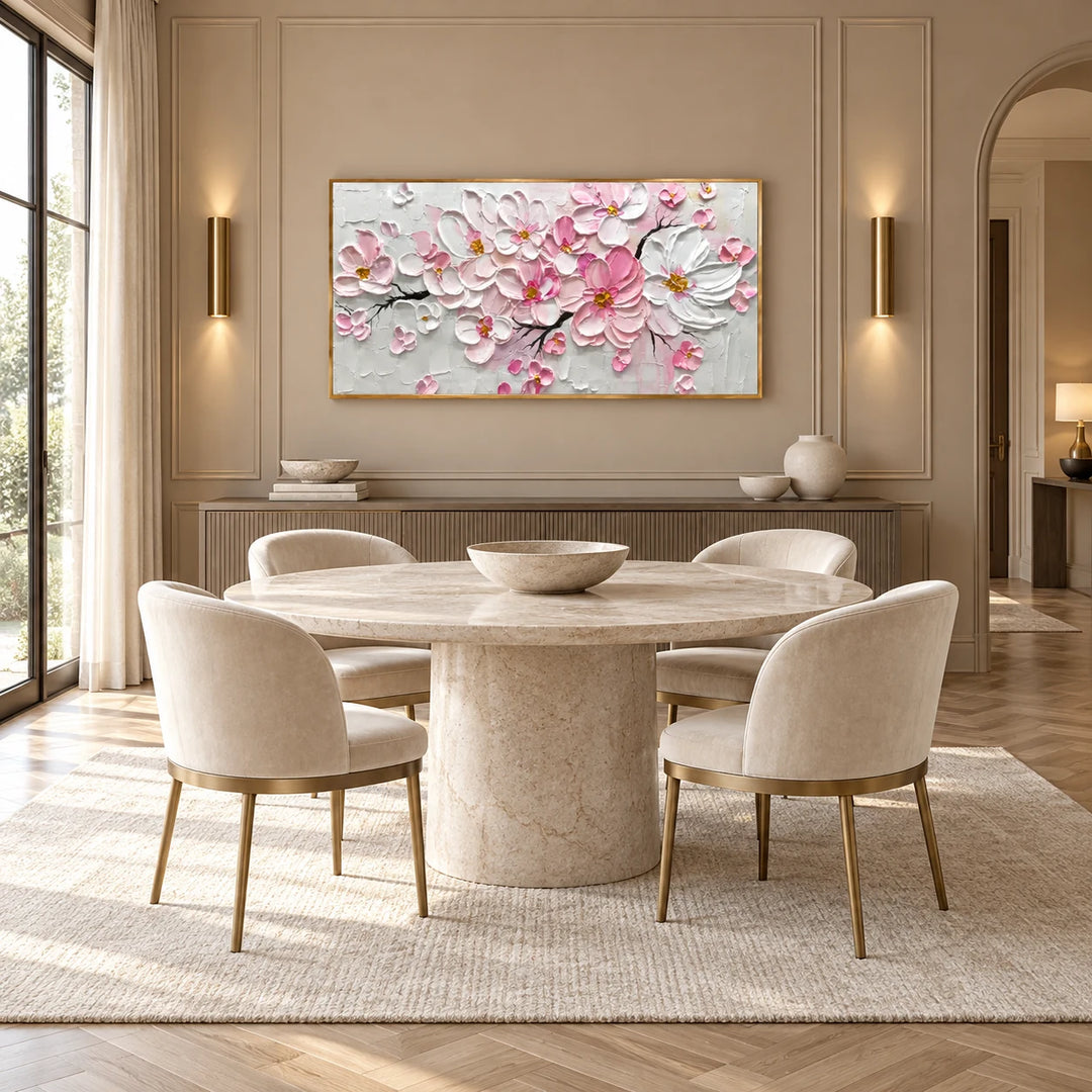 AA3020 gold frame in a complete home interior scene