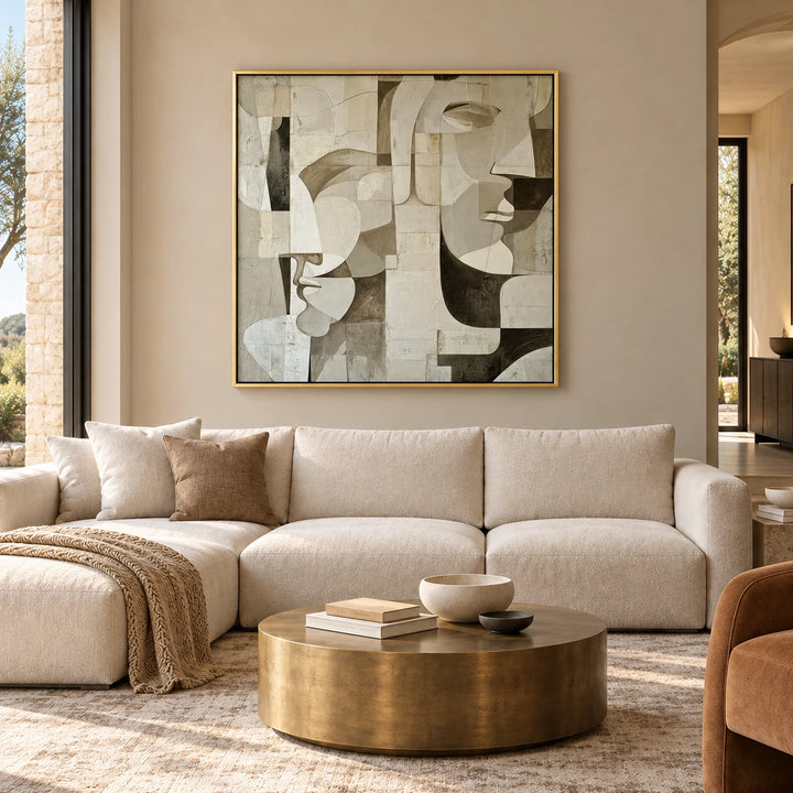 AA3043 gold frame in a closer medium home interior scene