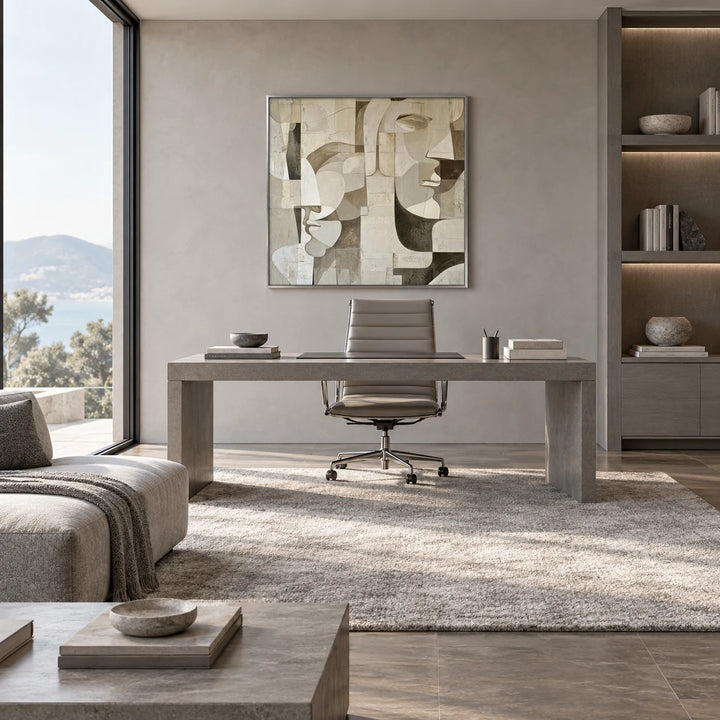 AA3043 silver frame in a complete home interior scene