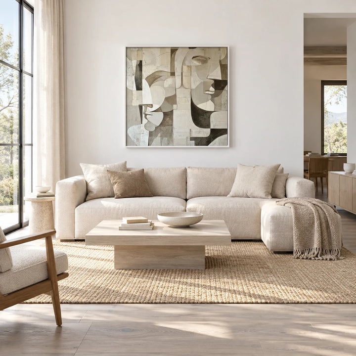 AA3043 white frame in a complete home interior scene