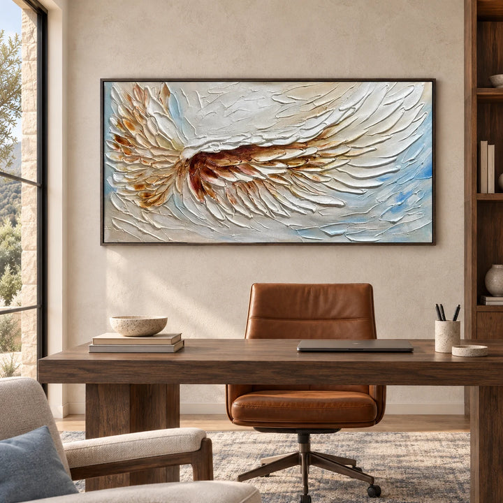 AA3047 dark-wood frame in a styled home interior, approved medium scene