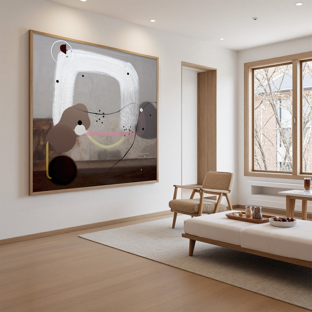 Silent Balance - Organic Minimalist Abstract Wall Art Painting