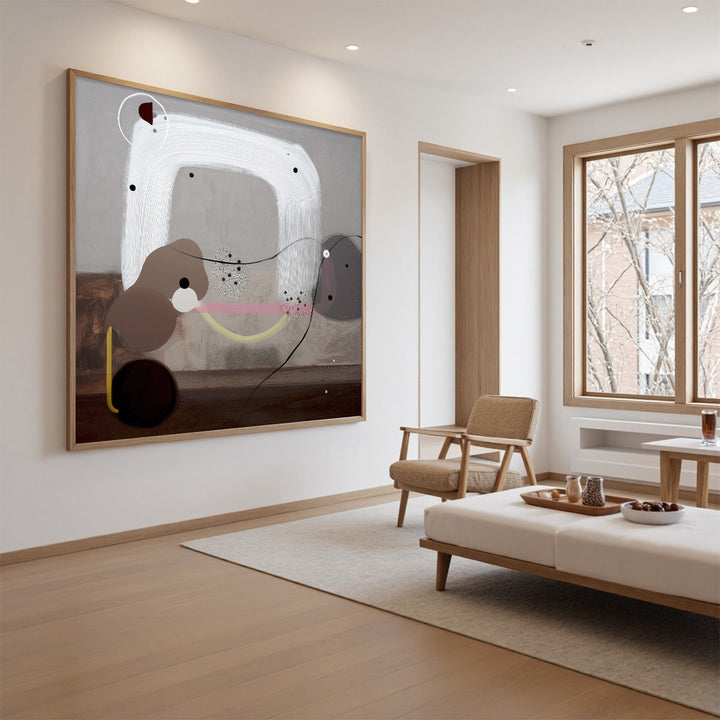 Silent Balance - Organic Minimalist Abstract Wall Art Painting