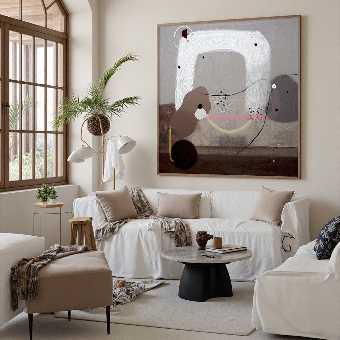 Silent Balance - Organic Minimalist Abstract Wall Art Painting