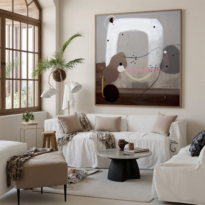 Silent Balance - Organic Minimalist Abstract Wall Art Painting