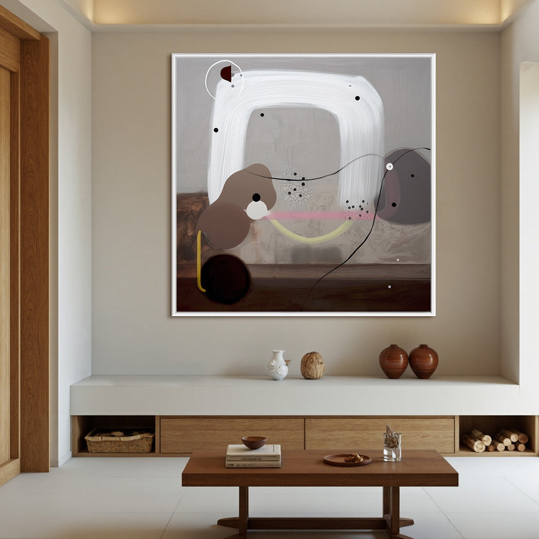 Silent Balance - Organic Minimalist Abstract Wall Art Painting
