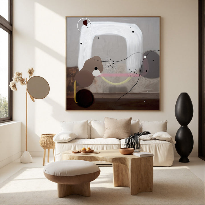 Silent Balance - Organic Minimalist Abstract Wall Art Painting