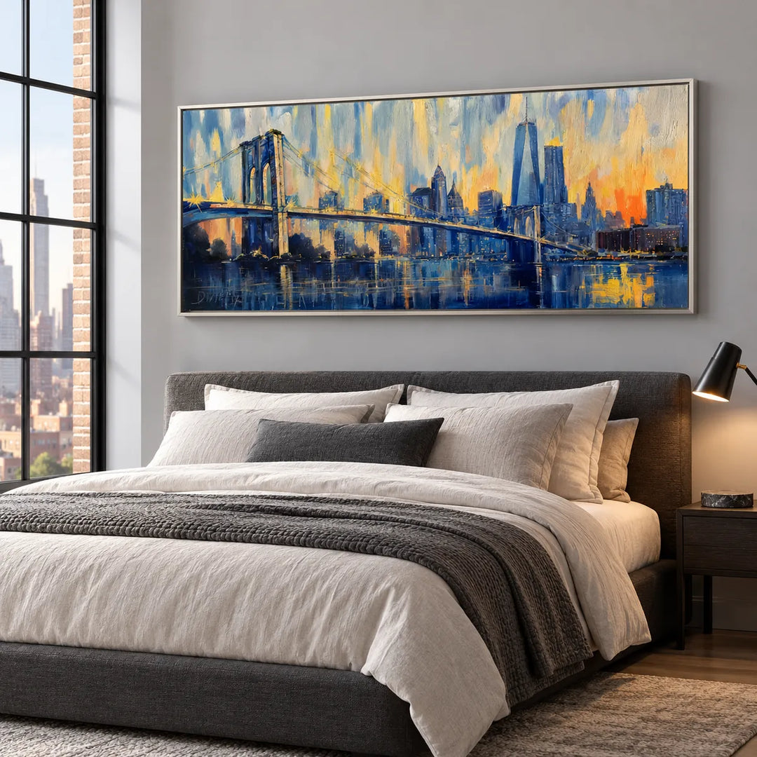 AI2332 silver frame in a distinct closer medium home interior