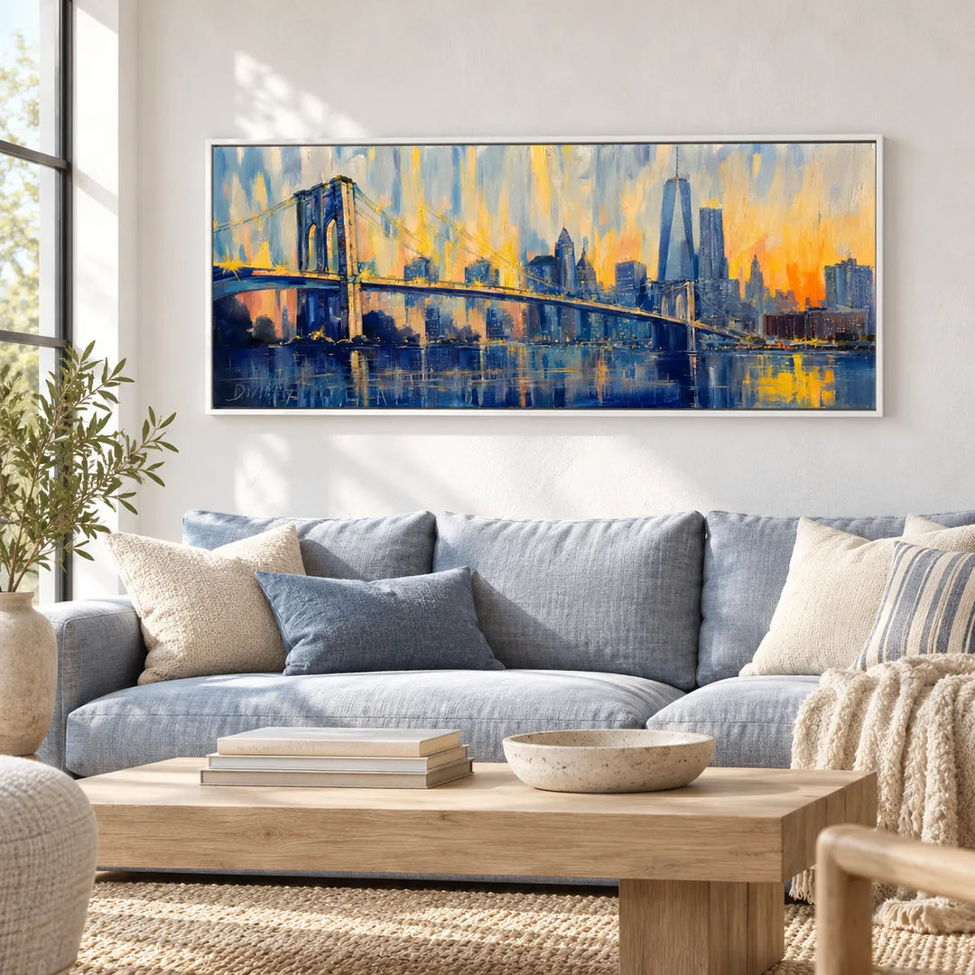 AI2332 white frame in a distinct closer medium home interior