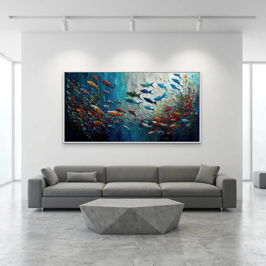 Abstract Fish Painting TA