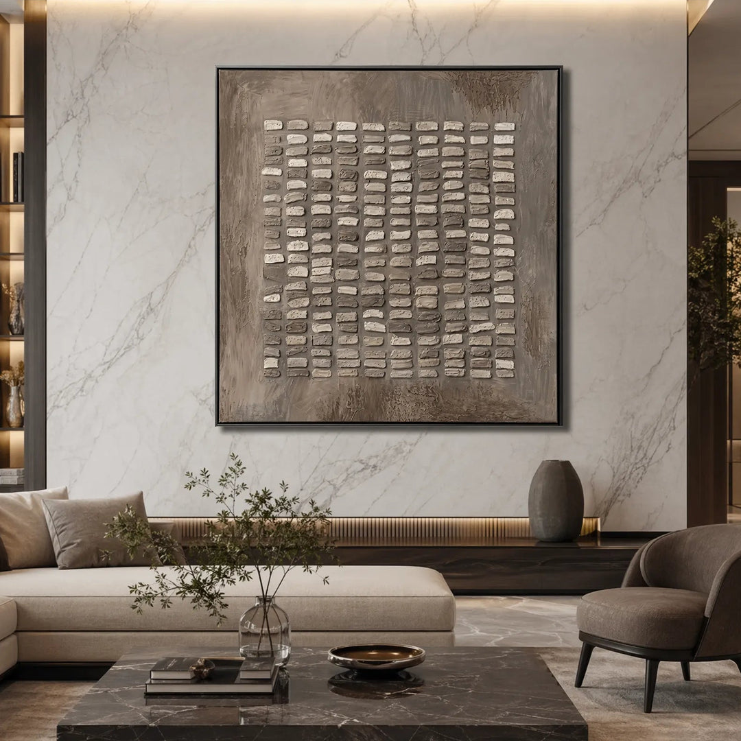 Abstract Impasto Oil Painting Wabi-Sabi Wall Art HP