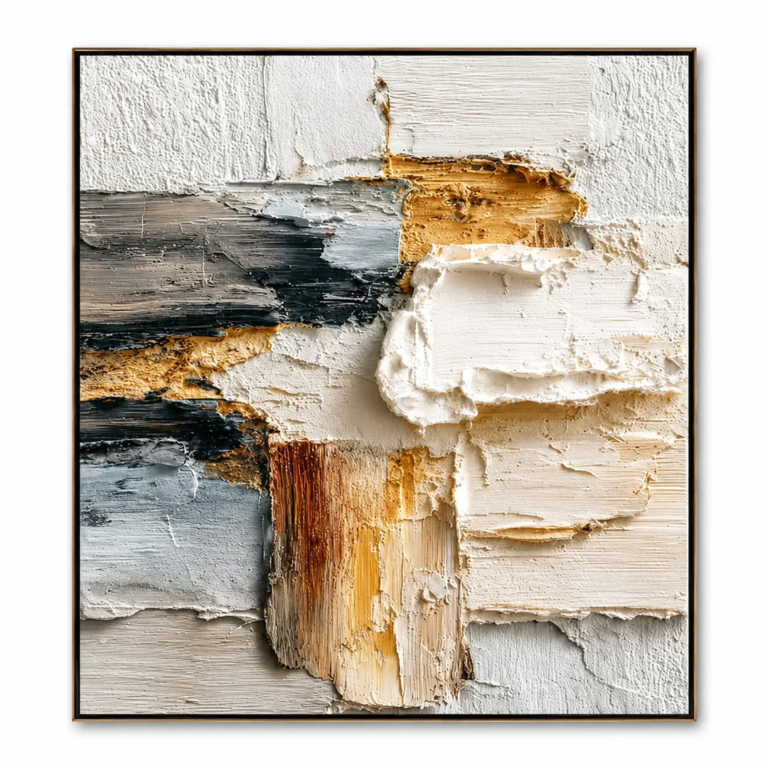 Abstract Textured Oil Painting Canvas Wall Art AA