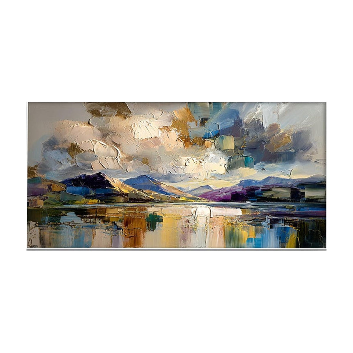 Abstract Stormy Landscape Hand-Painted | HM#0706