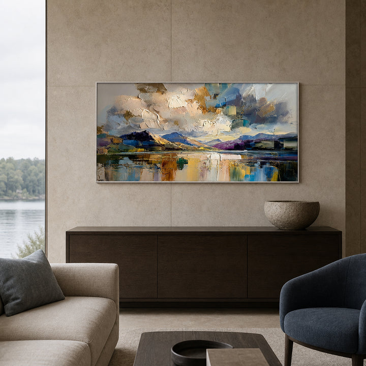 Abstract Stormy Landscape Hand-Painted | HM