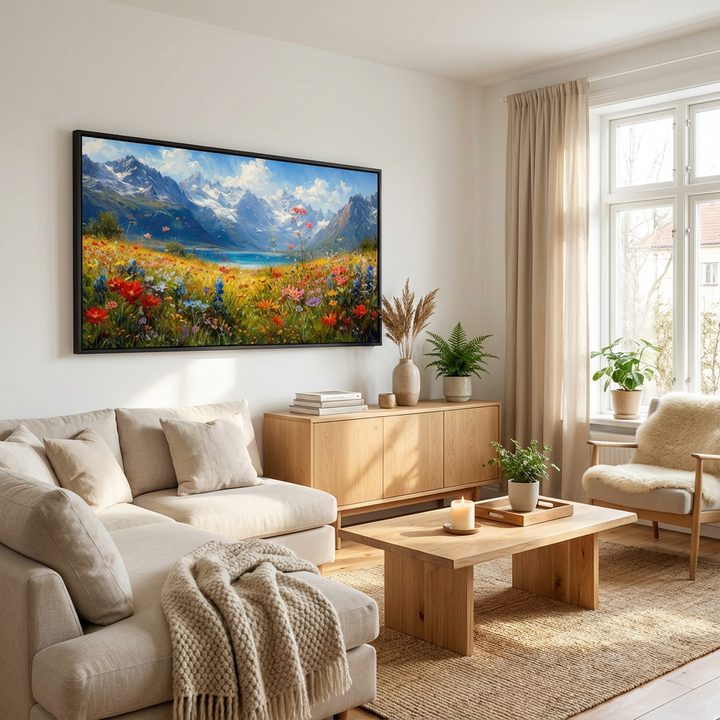 Alpine Bloom Meadow Painting AA#2310
