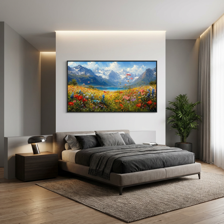 Alpine Bloom Meadow Painting AA#2310