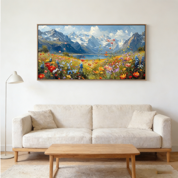Alpine Bloom Meadow Painting AA#2310
