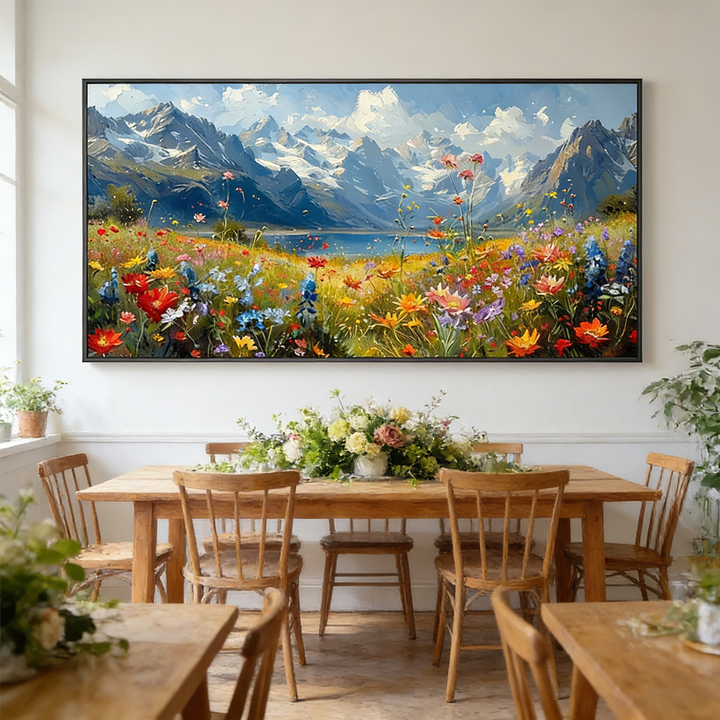Alpine Bloom Meadow Painting AA#2310