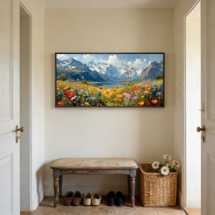 Alpine Bloom Meadow Painting AA#2310