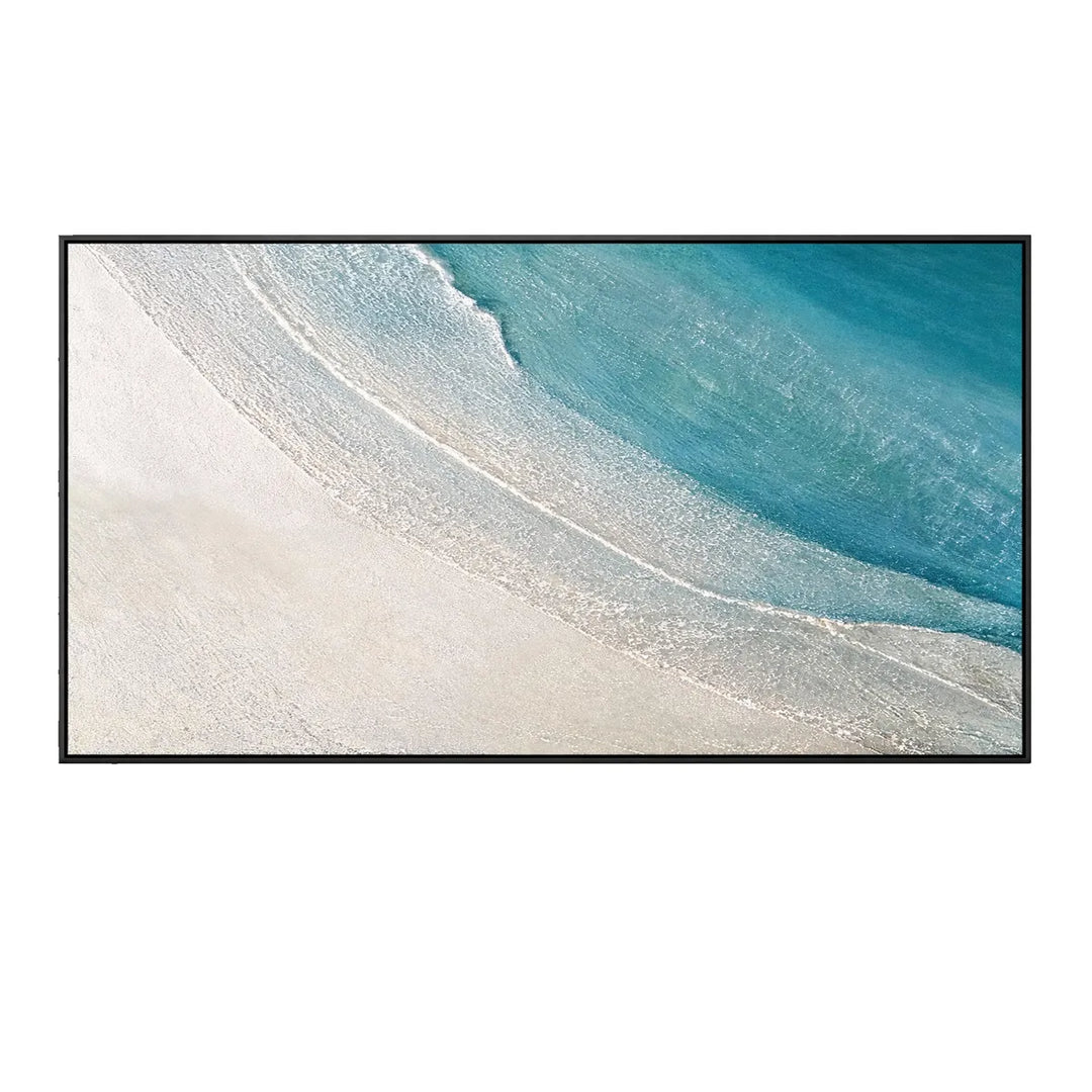 Azure Tide Minimalist Seascape Painting AA