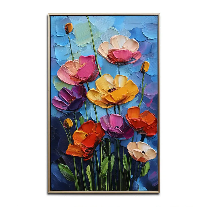 Azure Bloom Garden Painting AA