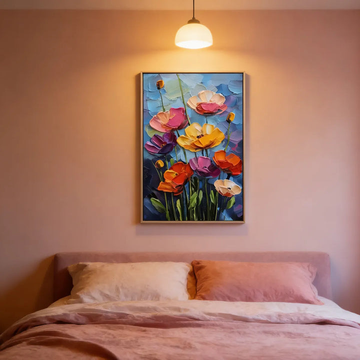 Azure Bloom Garden Painting AA