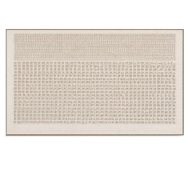 Beige Minimal Textured Abstract Painting TA